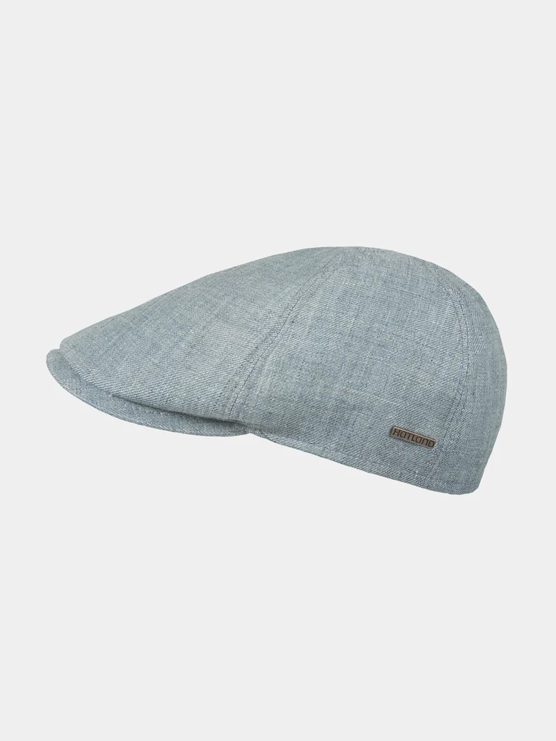 Enric - Linnen flat cap - Oceaan blauw