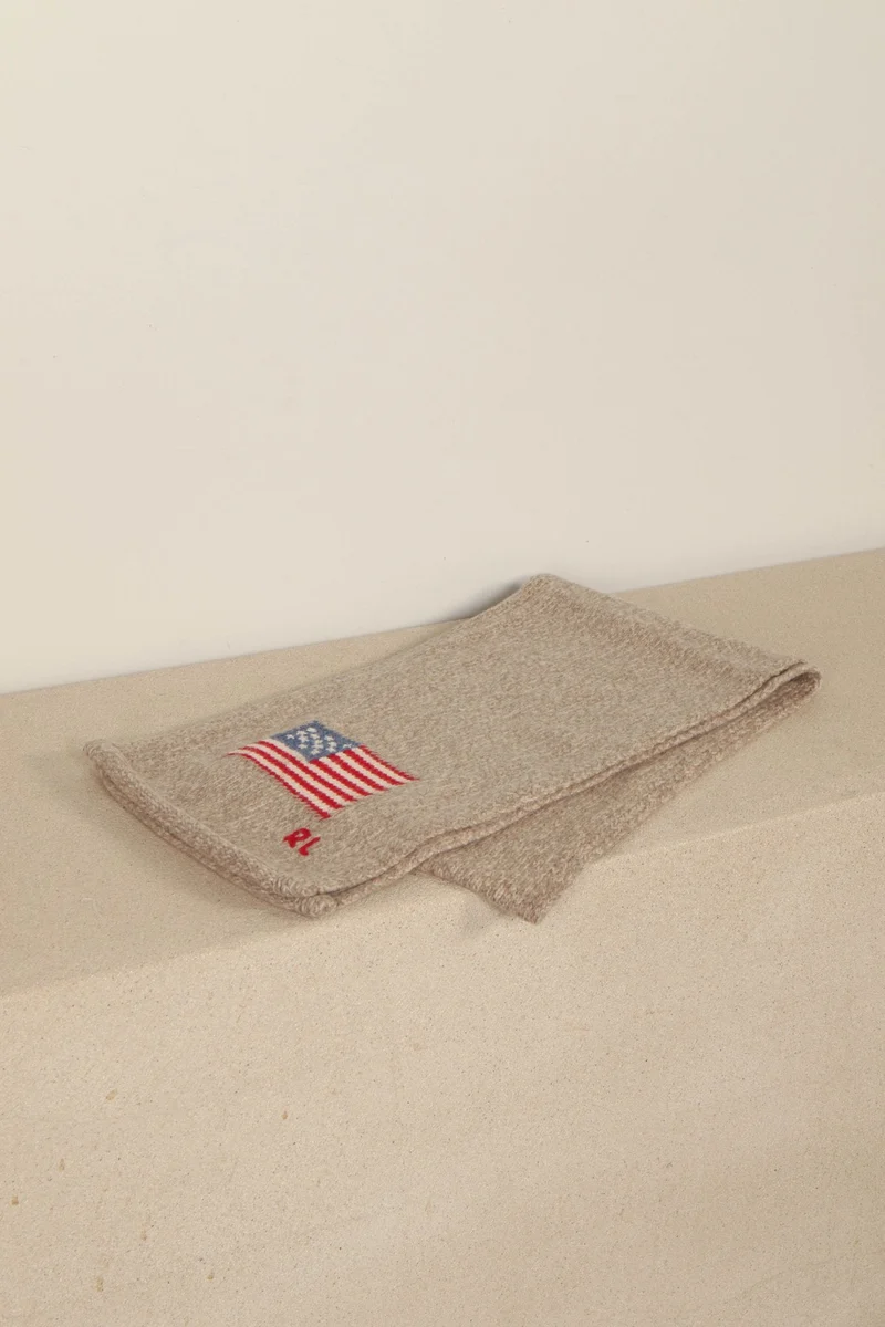 Ralph Lauren - Sjaal - Flag scarf - Brown