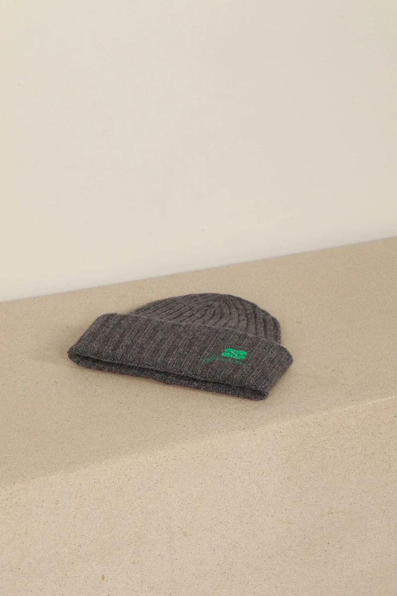 Ganni - Muts - Core Future Wool Knit Bennie - Charcoal Grey