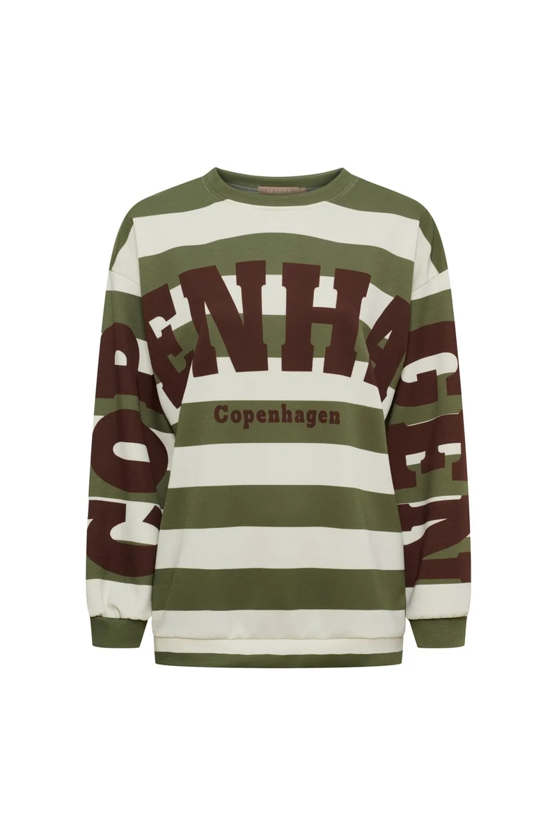 Marta Du Chateau - Mdcnerina Sweatshirt 22659s - Military/Moro