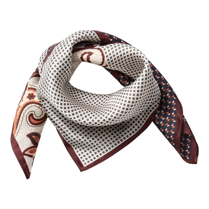 Co´Couture - Shilacc Silk Bandie Scarf 500248 - 20002 - Brown
