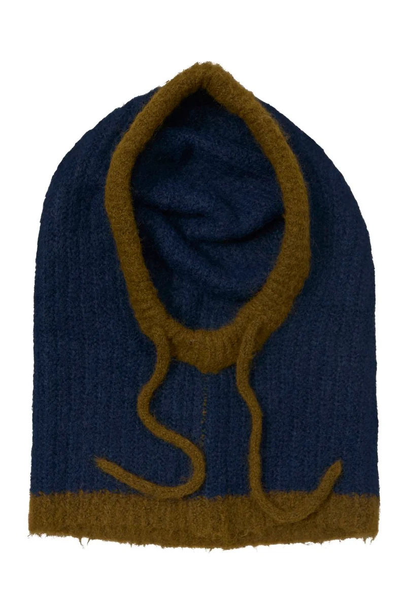 Object - Objmilu Knit Balaclava - 5173224 Sky Captain Sepia