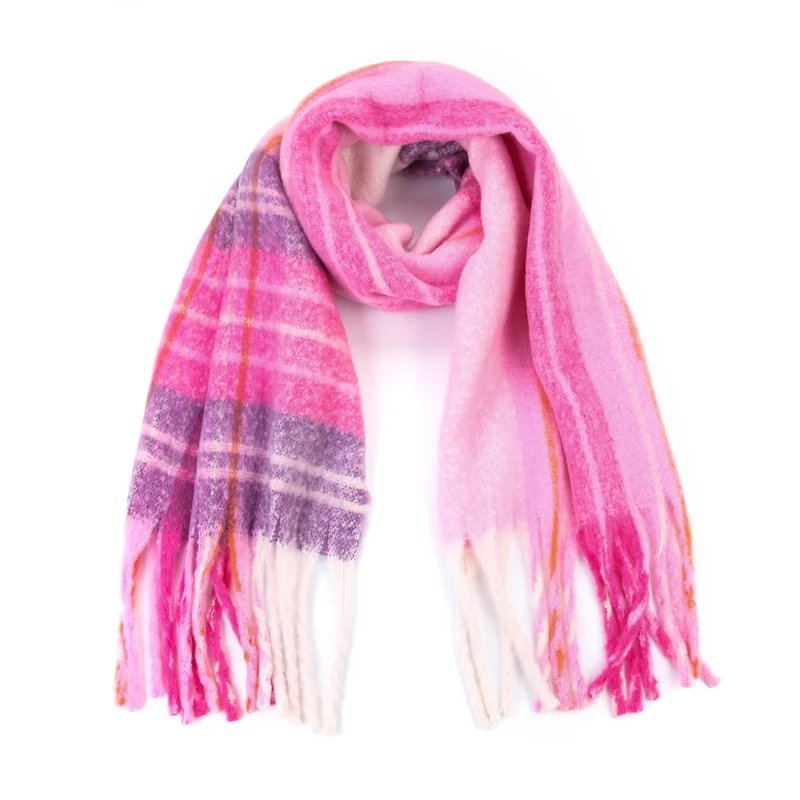 Sjaal Amy Fuchsia streep