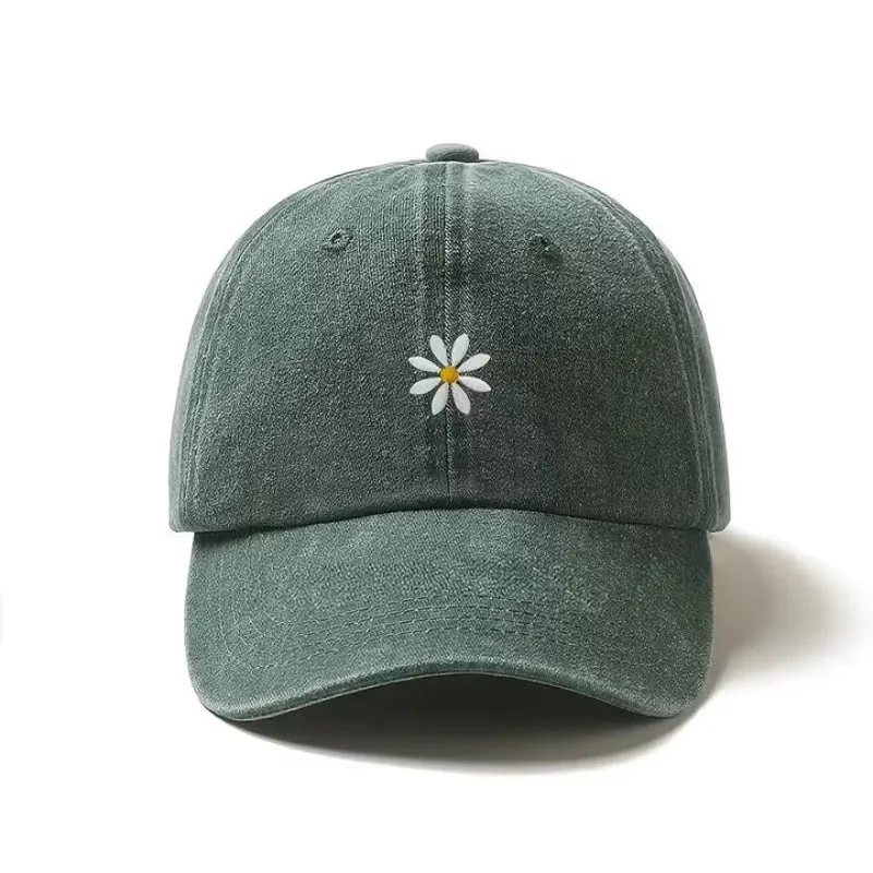 Baseball Cap - Verstelbare Pet met Madelief Borduursel - Florvex