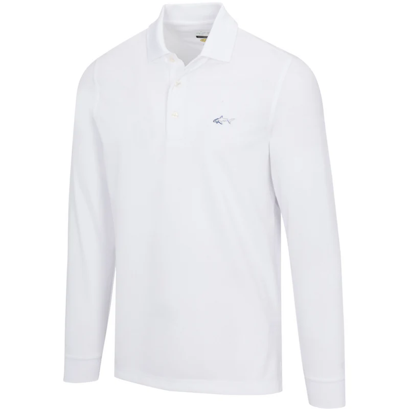 Greg Norman heren polo Wit