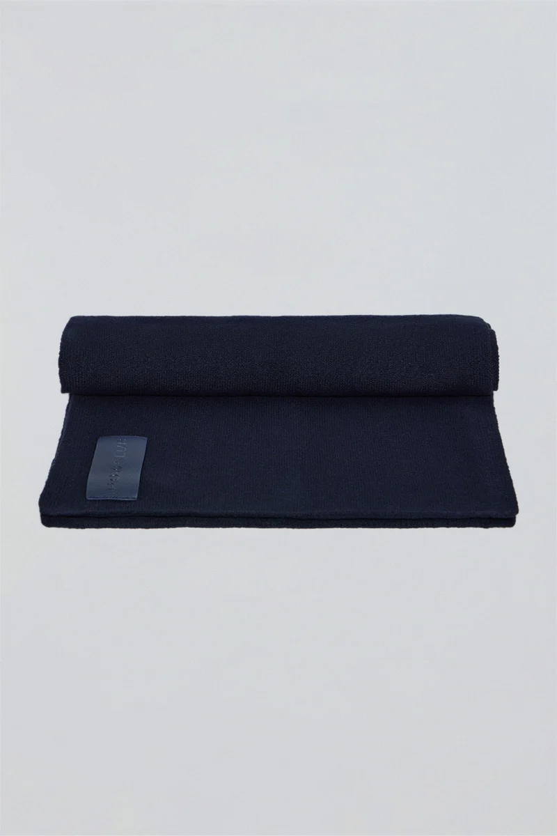 Bufanda Sina azul marino con detalles Polo Club