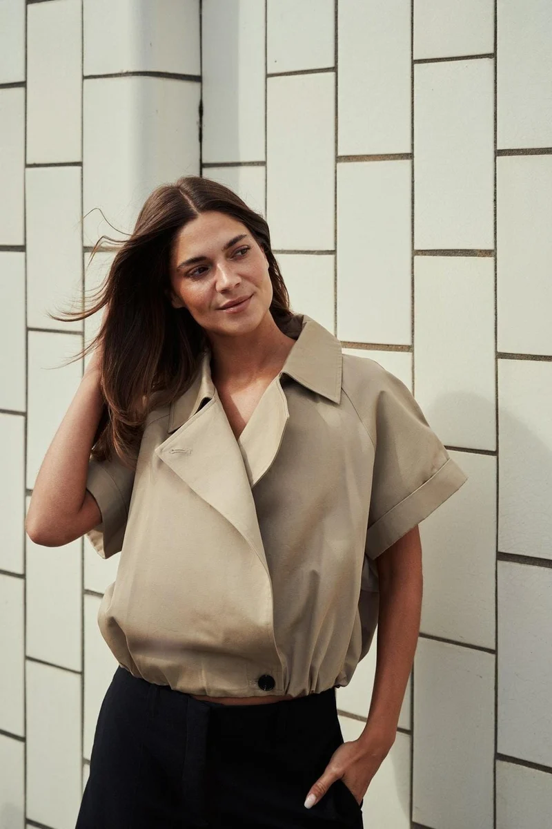 Neo Noir - Lisha Trench Vest 169835 - 214 - Taupe