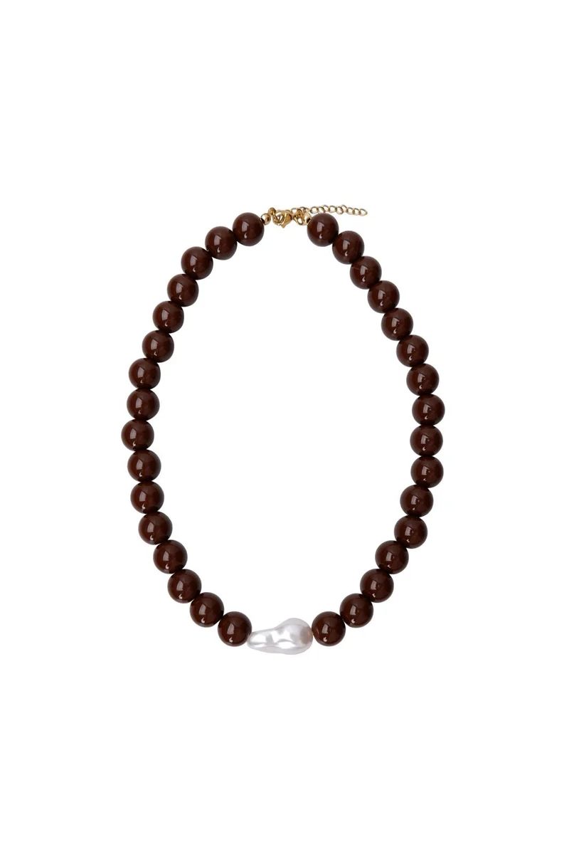 Black Colour - Bcsavina Necklace 4565 - Army