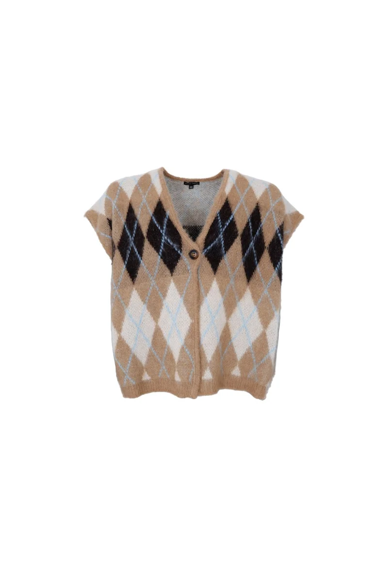 Black Colour - Bcalvina Knit Vest 41236 - Latte