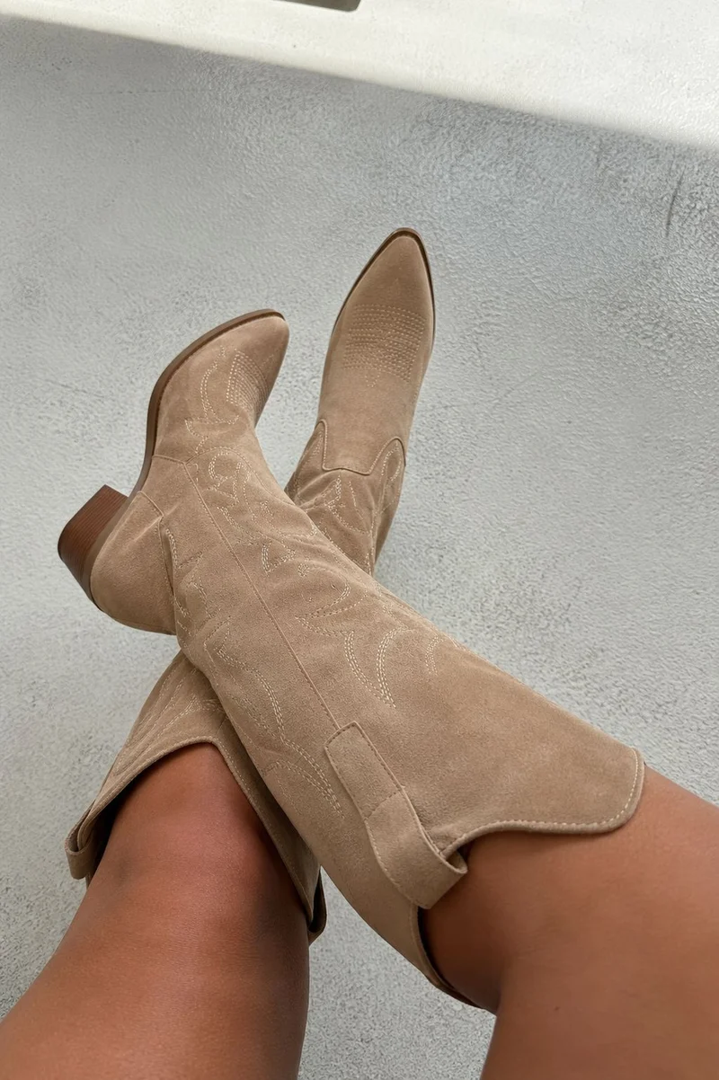 Bloom - Delphinium Boots - Taupe