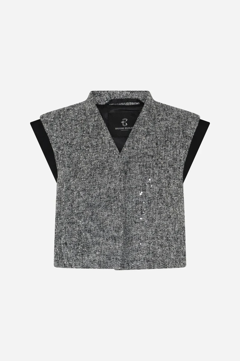 Bruuns Bazaar - Rhytisbbsila Vest Bbw5143 - Grey Melange