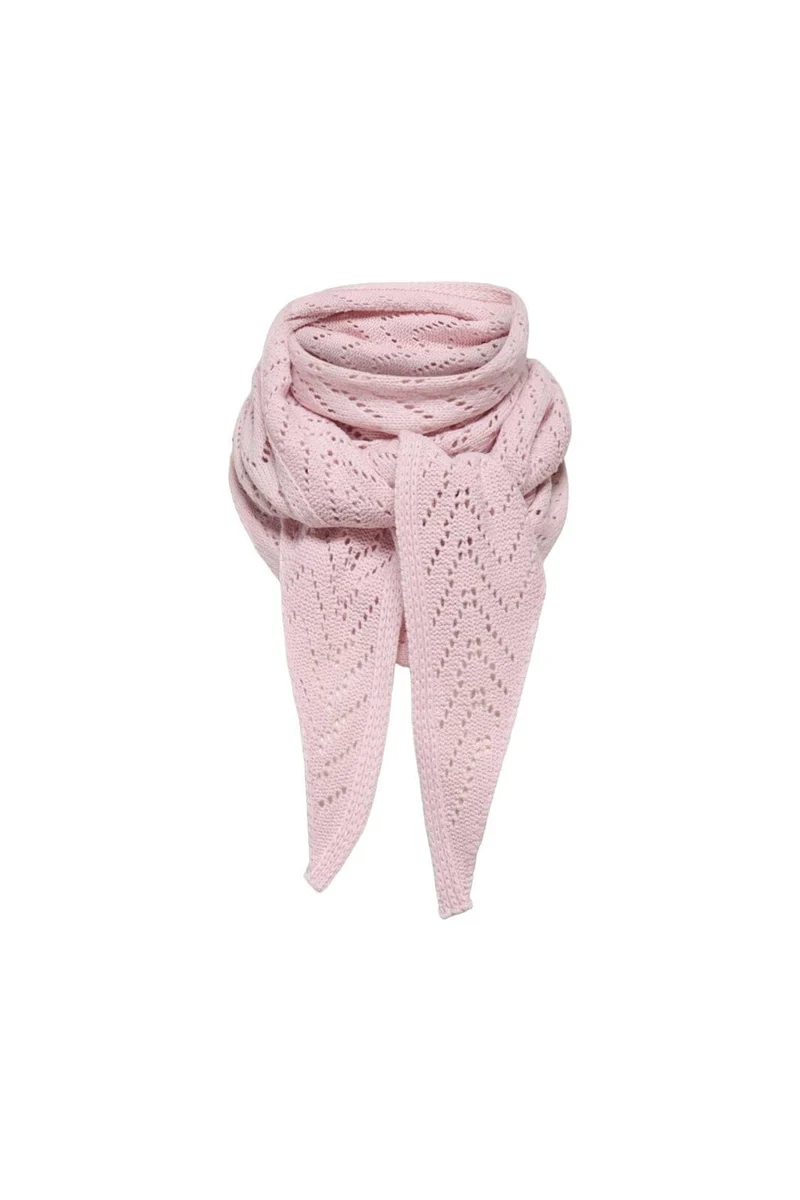 Only - Onlmarie Pointelle Triangle Scarf Cc Acc - 5034345 Pale Lilac