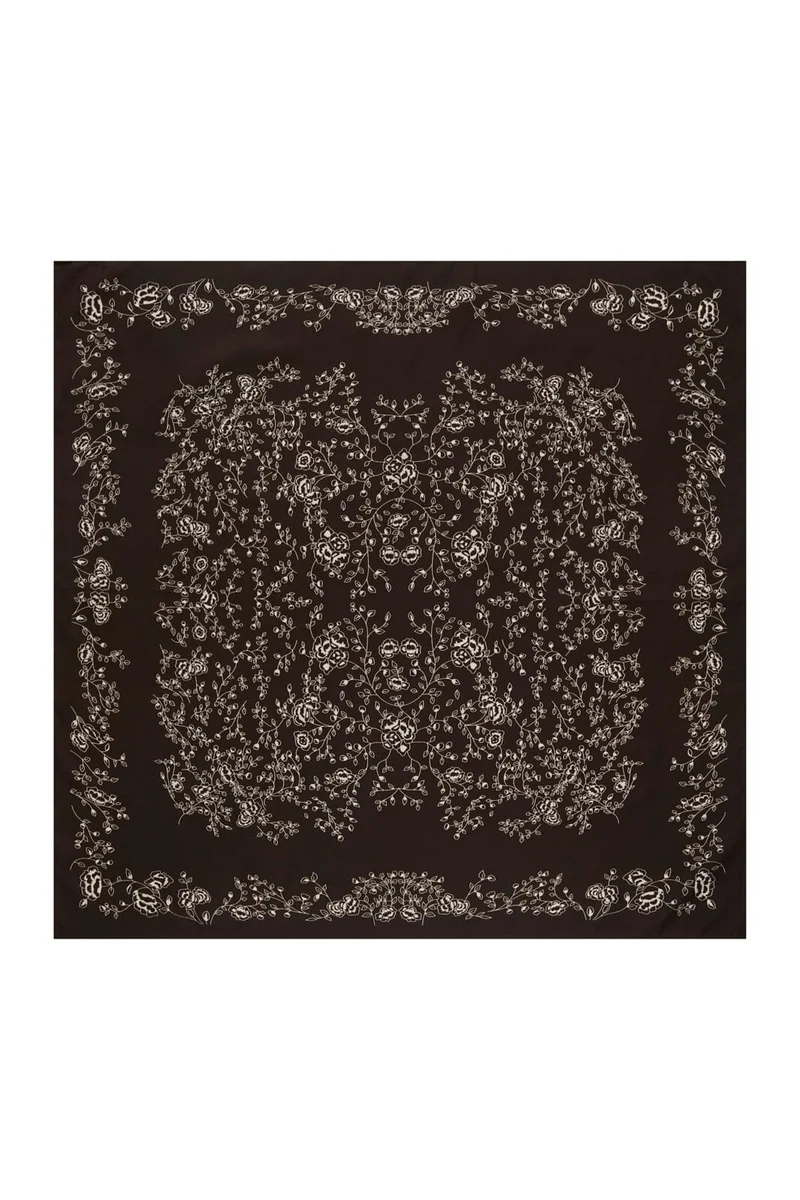 Neo Noir - Kela Print Scarf 170776 - 676 - Dark Brown