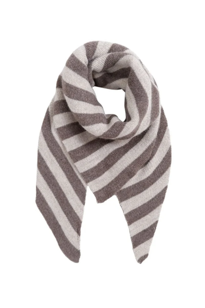 Black Colour - Bcbex Stripe Scarf 208440 - Nougat