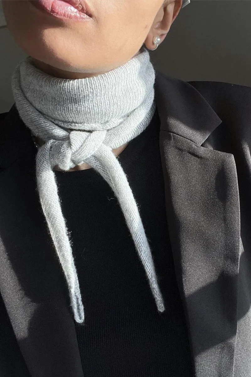 Neo Noir - Misty Knit Scarf - Grey Melange