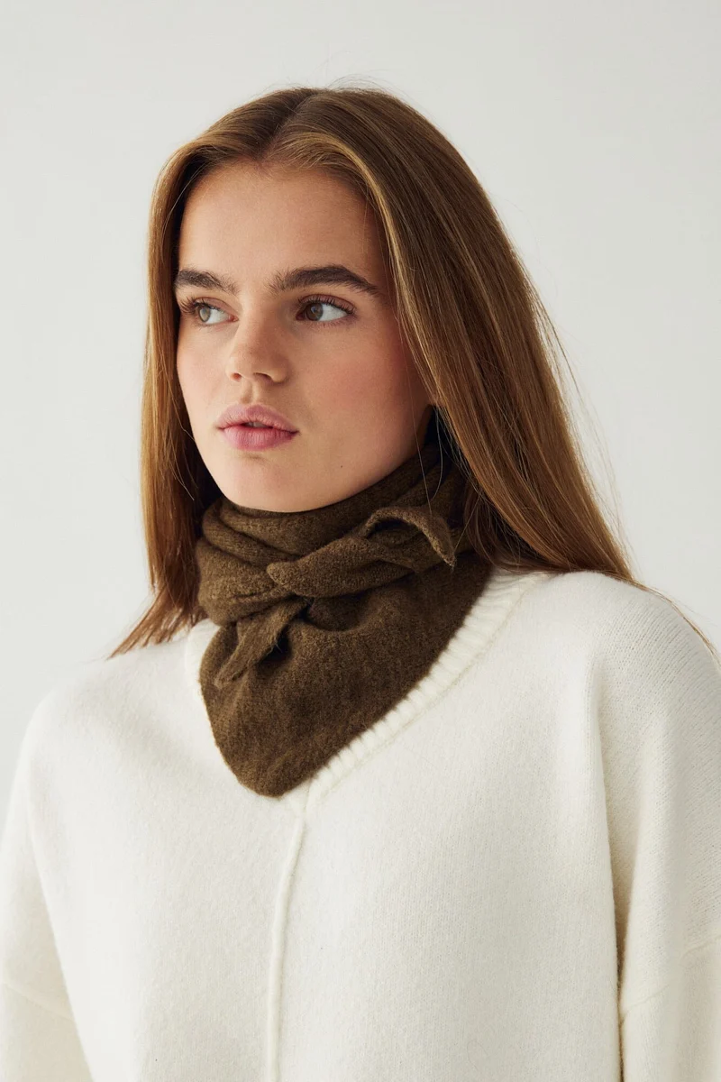 Noella - N-Loenetta Knit Scarf 13940002 - 1517 - Military Green Melange