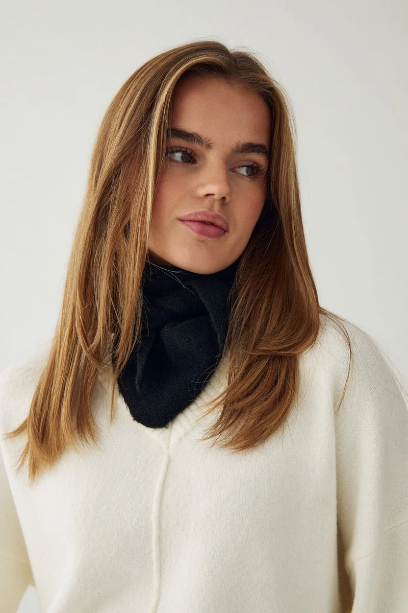 Noella - N-Loenetta Knit Scarf 13940002 - 004 - Black