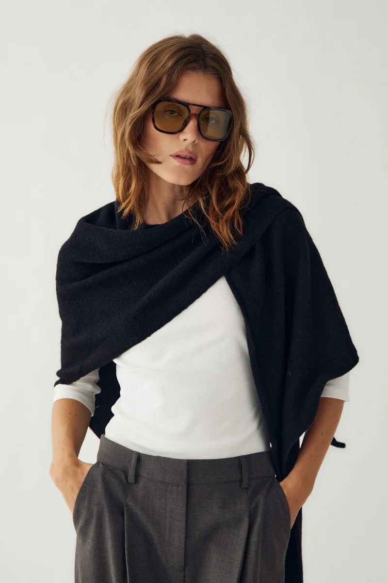Noella - N-Loena Knit Scarf 13940001 - 004 - Black