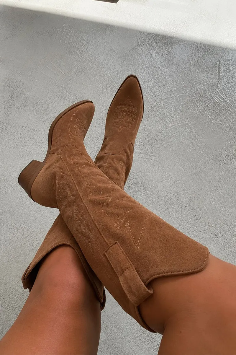 Bloom - Delphinium Boots - Camel