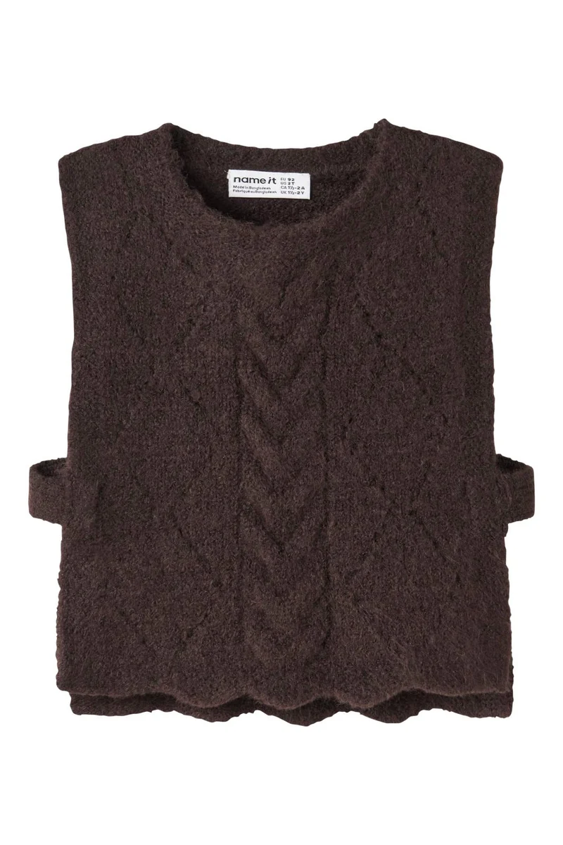 Name It - Nmflea Knit Vest - 5075166 Chocolate Plum