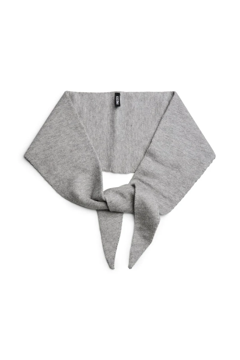 Pieces - Pckomma Triangle Scarf - 4824172 Medium Grey Melange