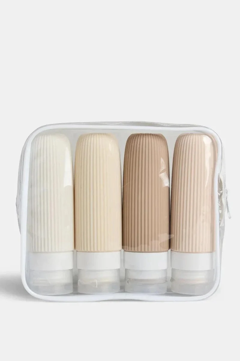 Pieces - Pccupina 4-Pack Travel Bottle - 4918374 Birch Beige