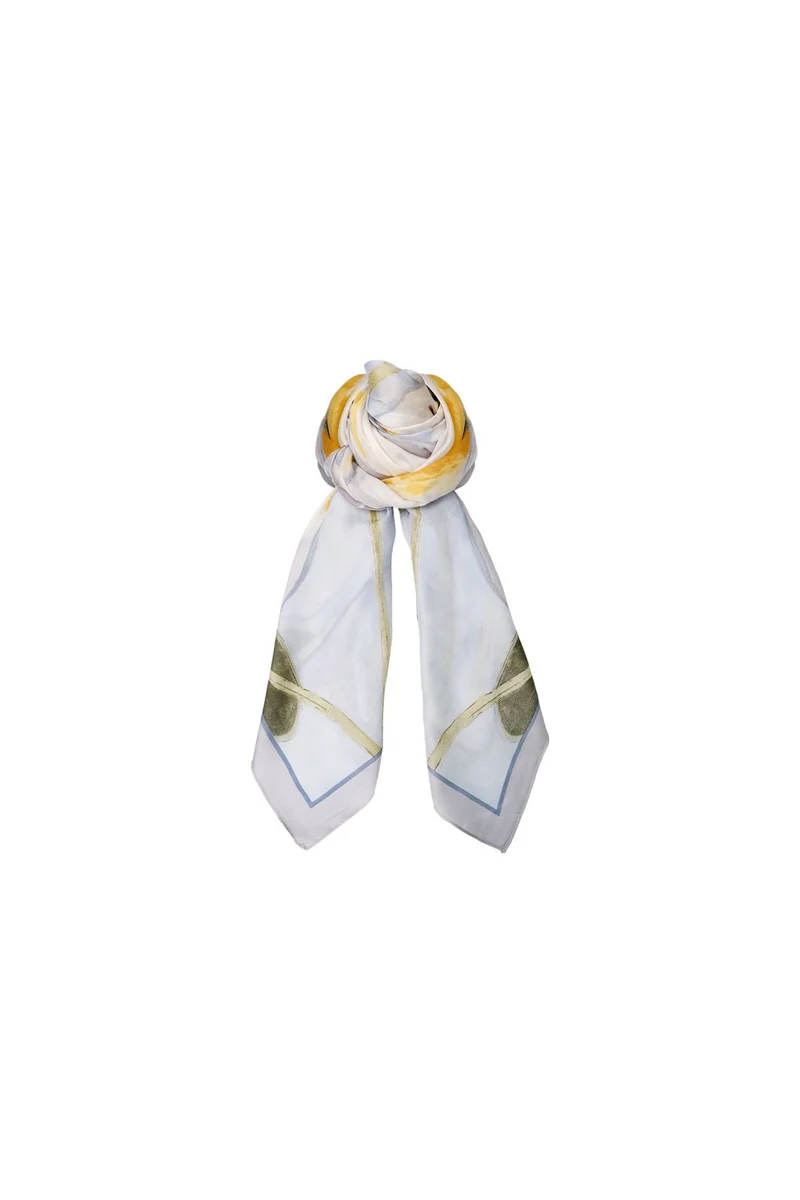 Black Colour - Bcarlet Satin Scarf 208329 - Sky Blue