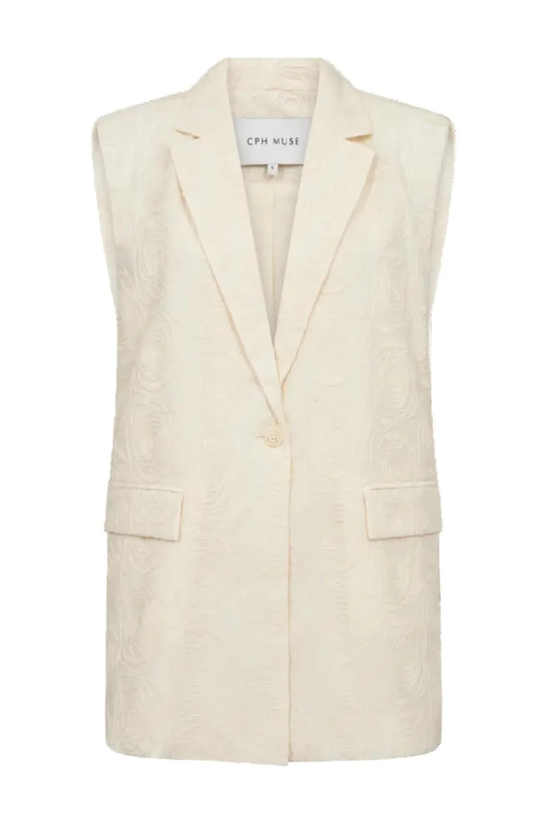 Copenhagen Muse - Cmbloomie-waistcoat 207860 - 9047 Angora