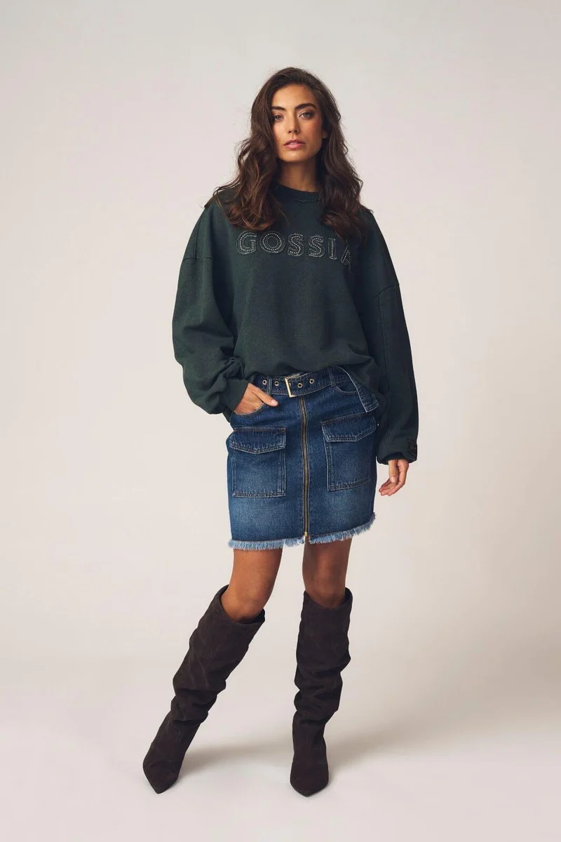 Gossia - Lyzettego Sweat G3073 - Black Washed