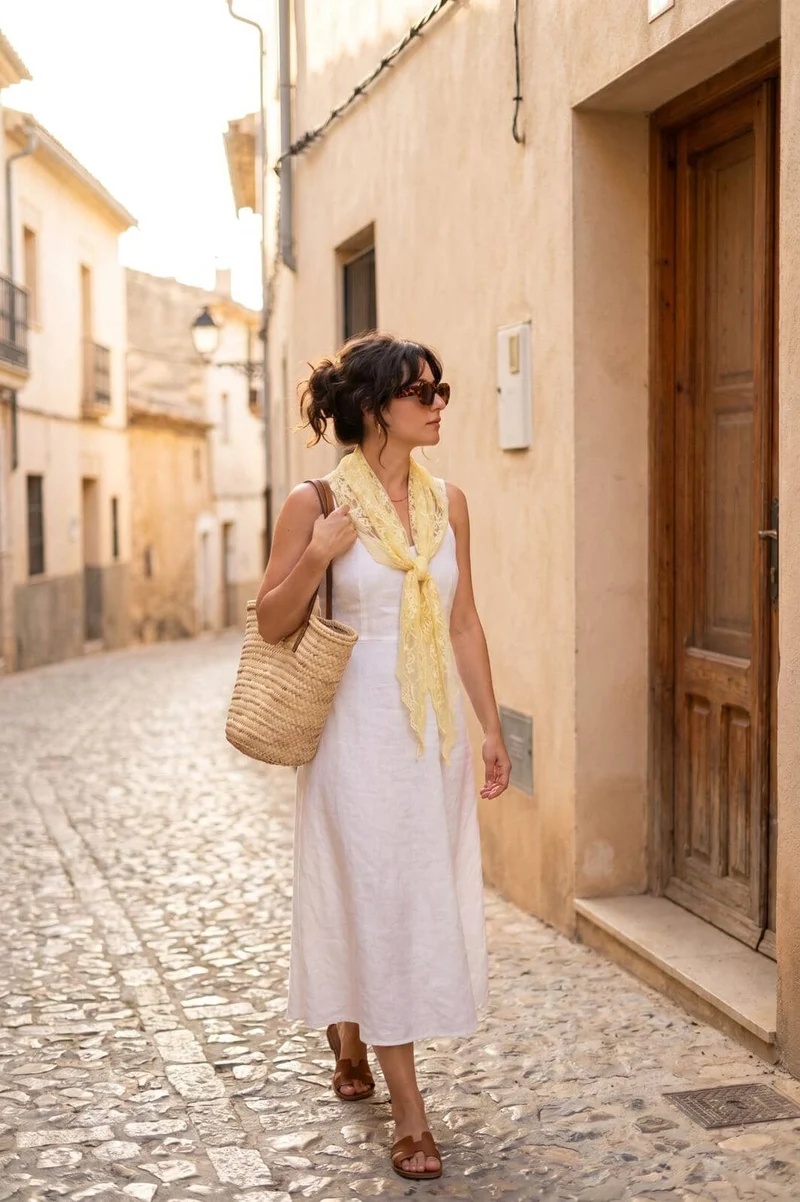 A-bee - Gretchen Scarf - Light Yellow
