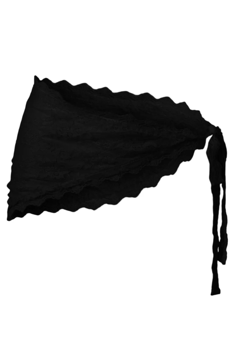 Pieces - Pcnaina Lace Hip Scarf - 5094833 Black