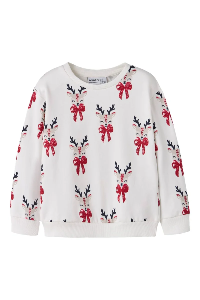 Name It - Nmfromia Ls Nreg Sweat Box - 4915044 Cloud Dancer