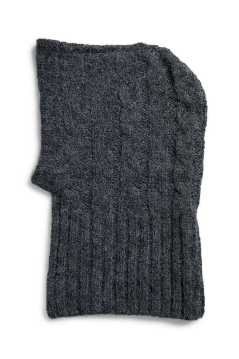 Pieces - Pcjambi Structured Balaclava - 4918207 Dark Grey Melange