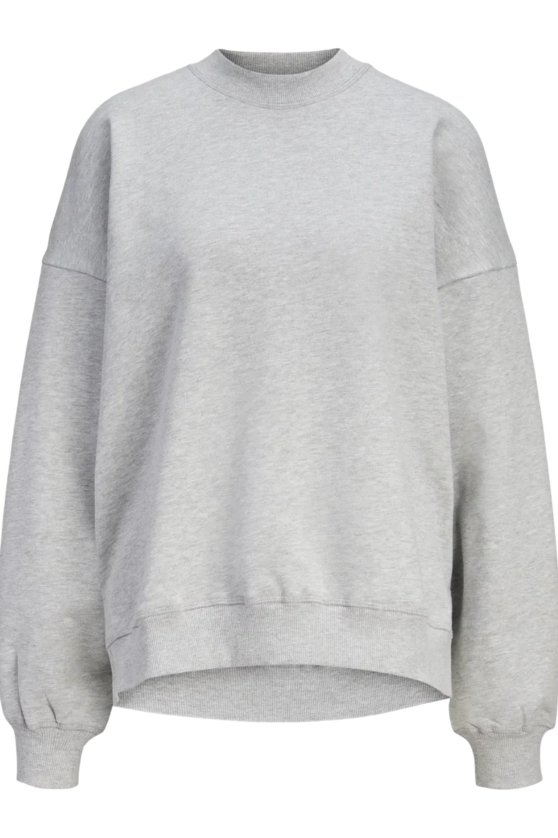Jjxx - Jxcora Oversize Ls Crew Swt - 4949812 Light Grey Melange