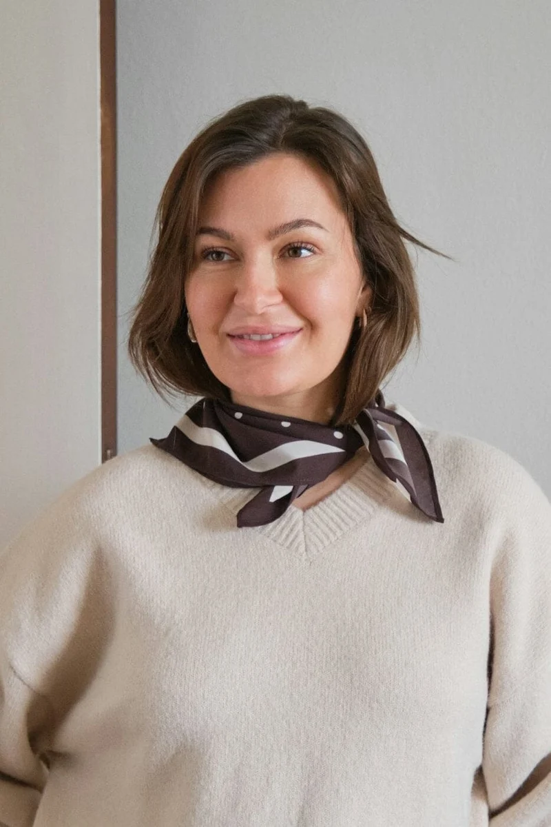 Neo Noir - Judy Dot Scarf 168236 - 676 - Dark Brown