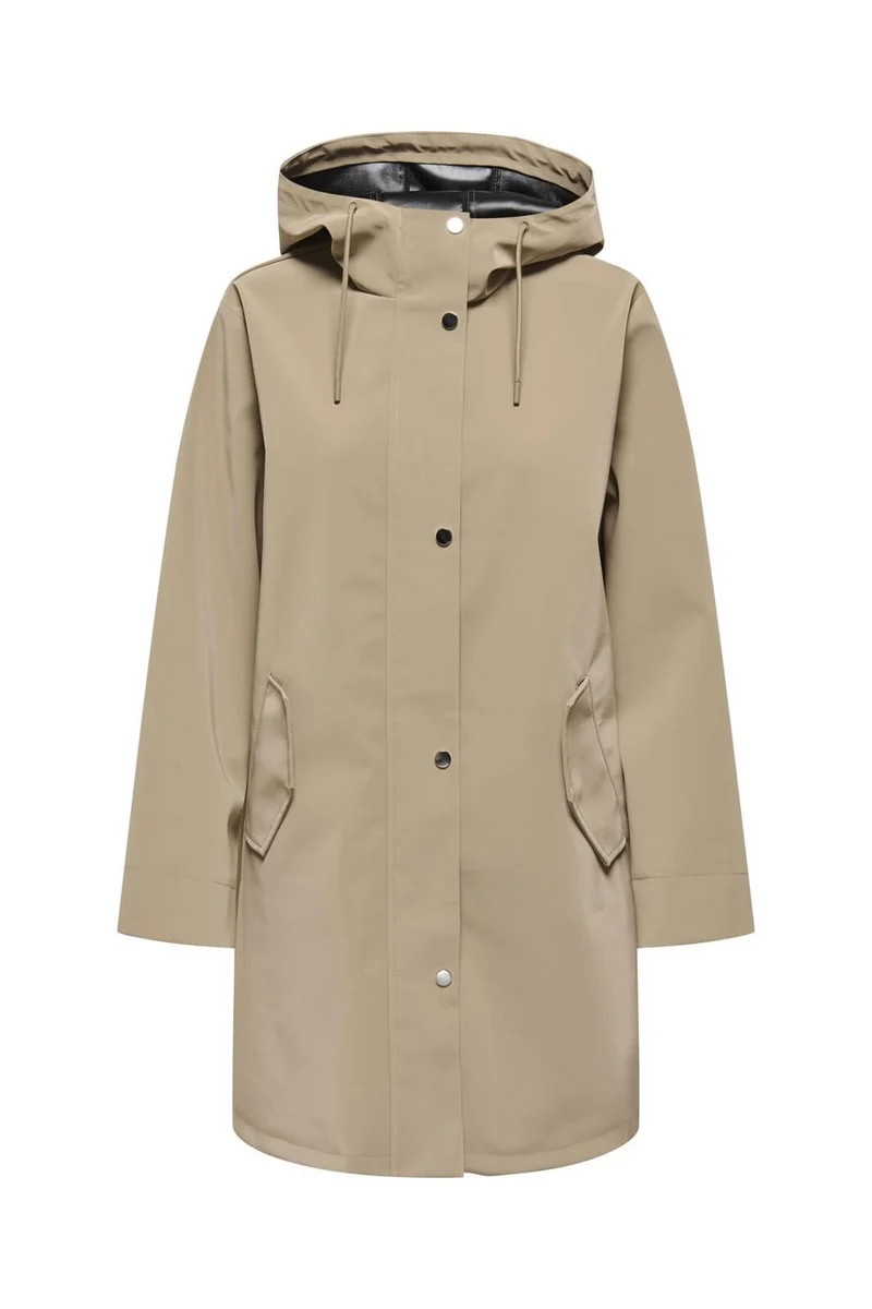 Only - Onlsia Raincoat - 4887233 Silver Mink