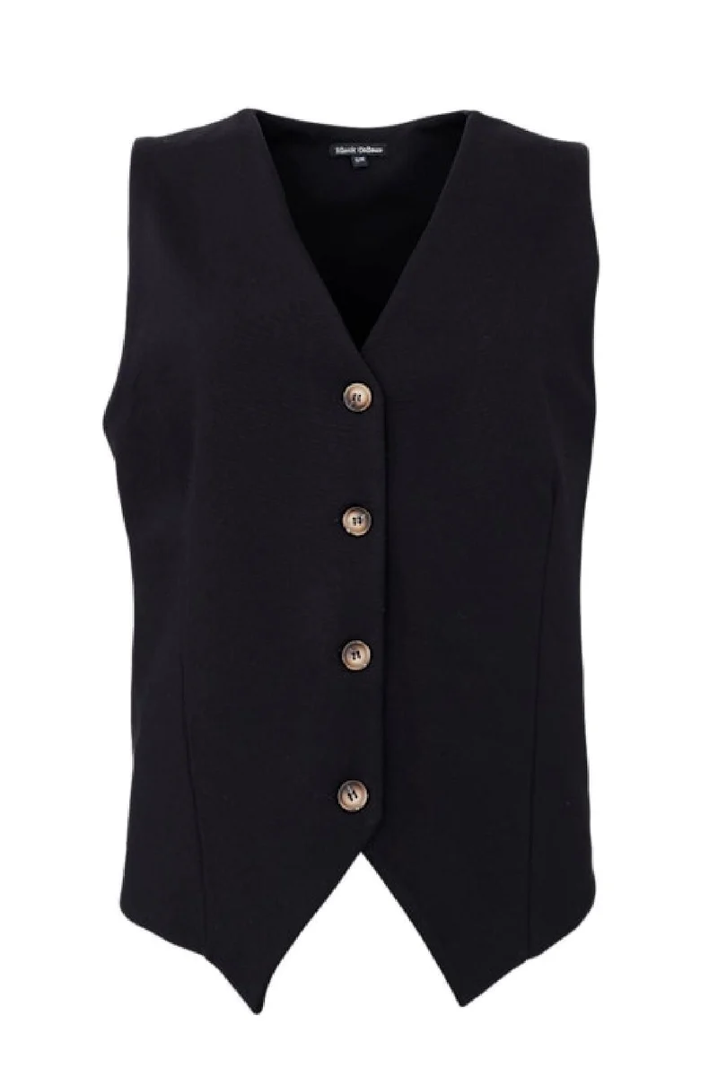 Black Colour - Bcdavi Casual Vest 40991 - Black