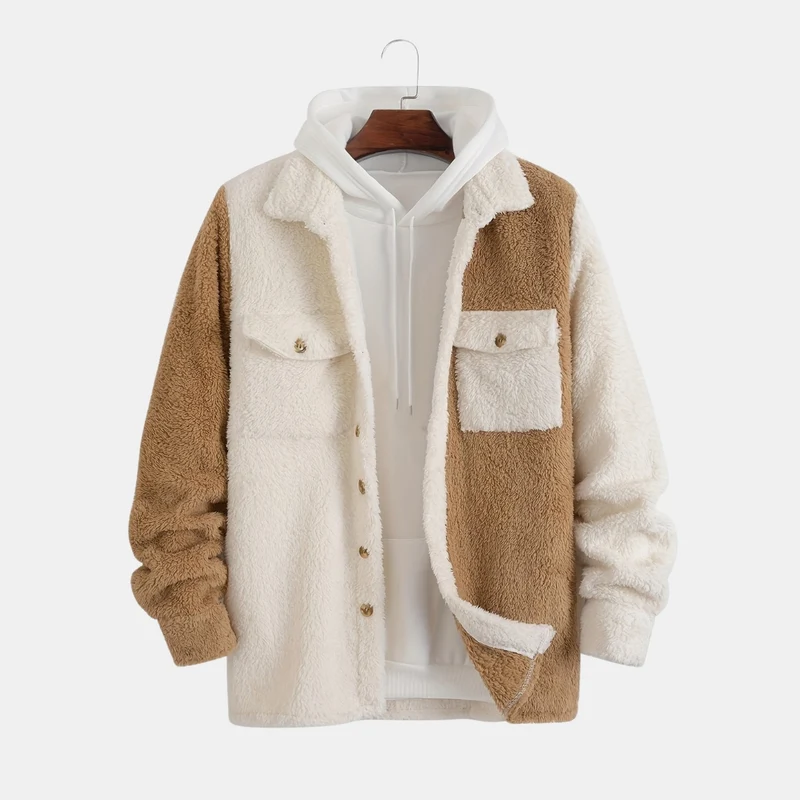 Contrasterende Fleece Jack - Omkeerbare Winterjas - Norvex