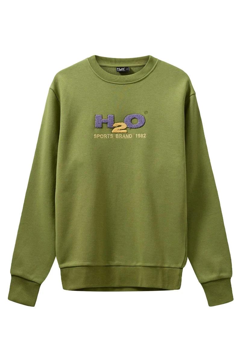 H2O - Logo Sweat O'Neck - 7475 Grasshopper/Lilac/Lemon
