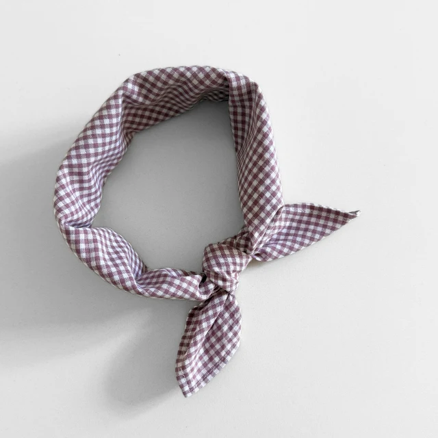 Mauve geruite sjaal voor baby en kids