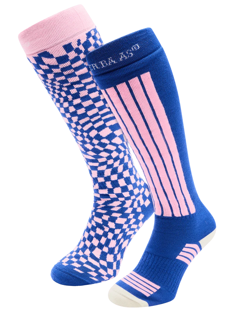 Ski Socks 2-pack | Ballpoint Blue