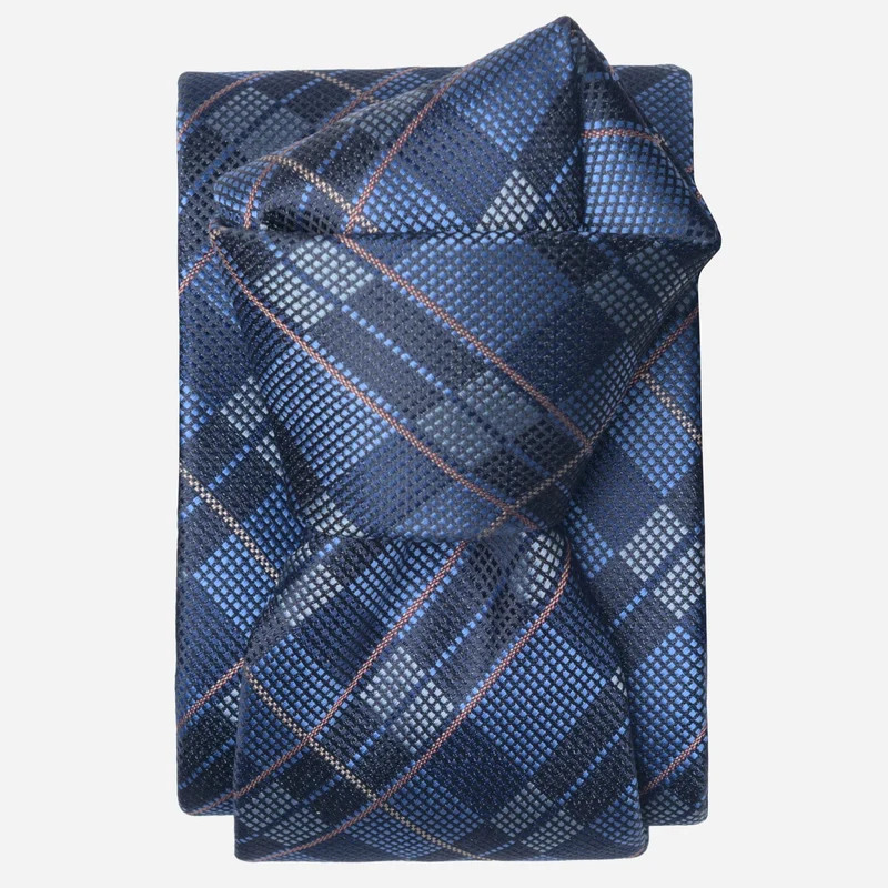 Moscato - Silk Jacquard Tie - Dark Blue