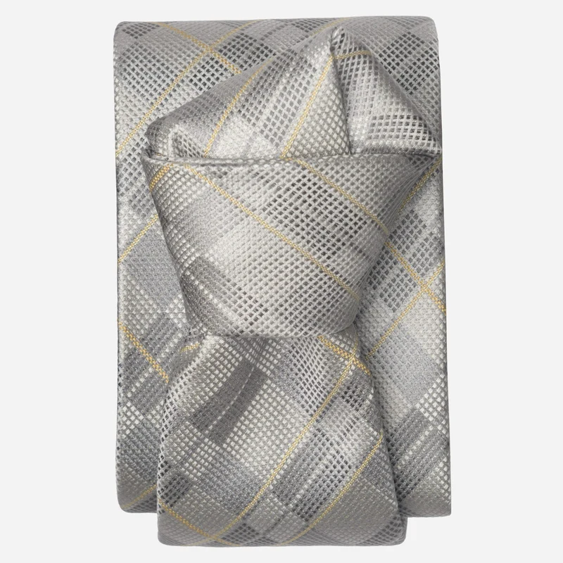 Moscato - Silk Jacquard Tie - Grey