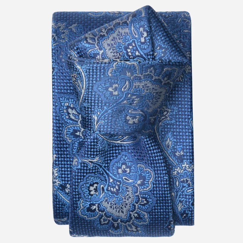Montello - Silk Jacquard Tie - Blue