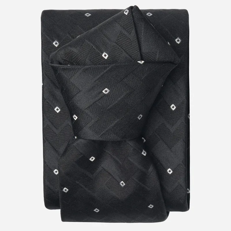 Vittore - Silk Jacquard Tie - Black