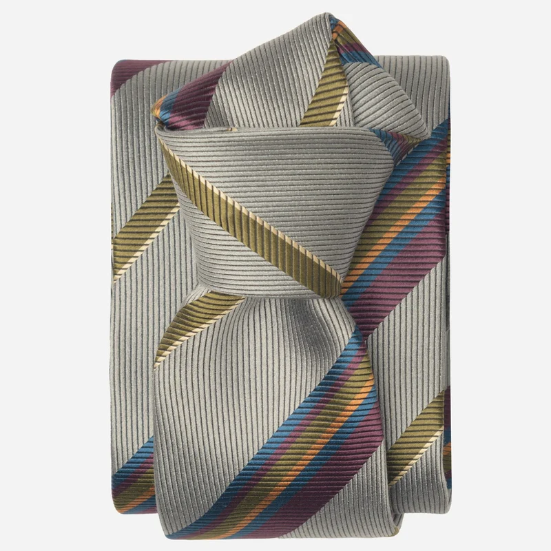 Lugano - Silk Jacquard Tie - Grey
