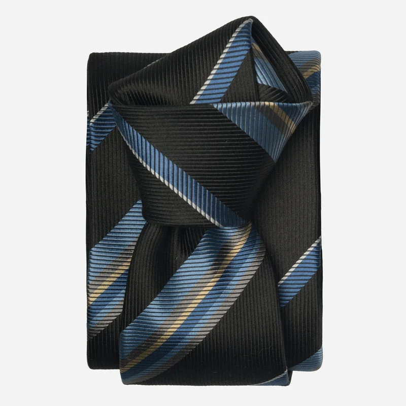 Lugano - Silk Jacquard Tie - Black