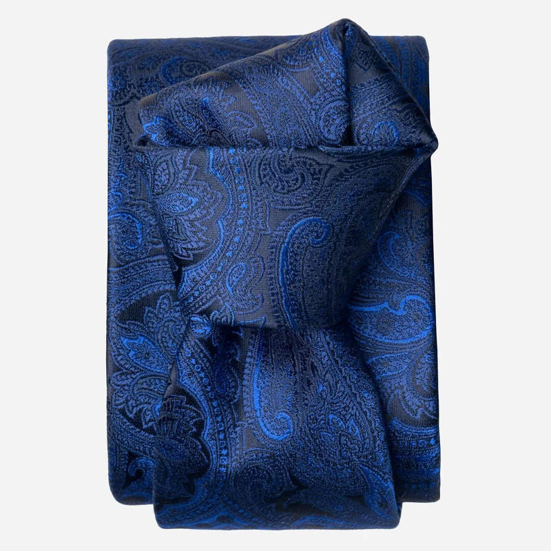Vienna - Silk Jacquard Tie - Sapphire Blue