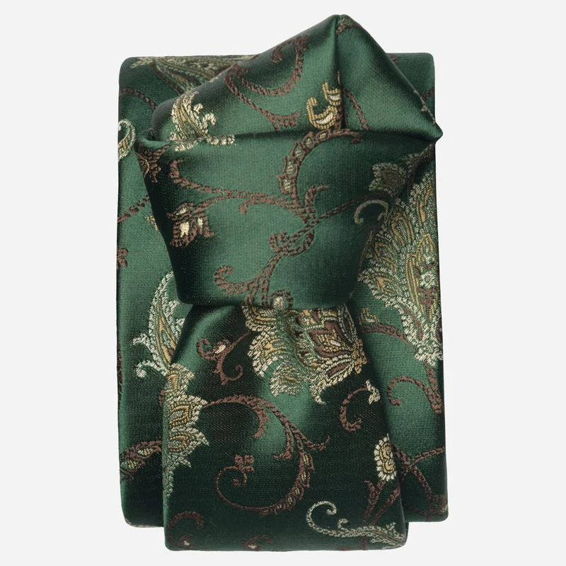 Prosecco - Silk Jacquard Tie - Emerald