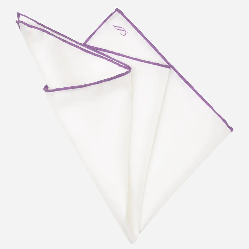 Mont Blanc - Silk Pocket Square - Lilac